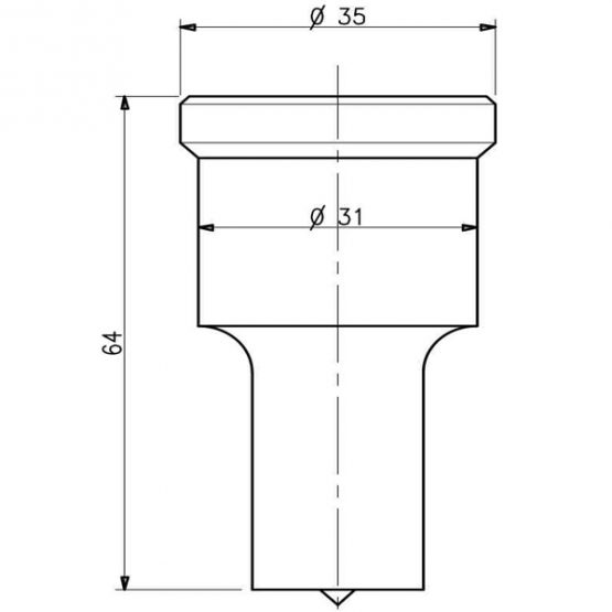 9001 punch 1  9 555x555 - 9184 Elongated Punch for Kingsland Iron Worker