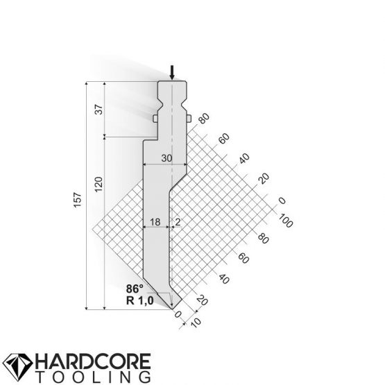Trumpf 86 Degrees Punches - Amada Press Brake Tooling