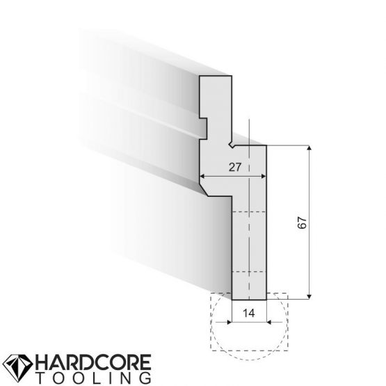 Holder for radius-tools R 7-50 - Press Brake Tooling