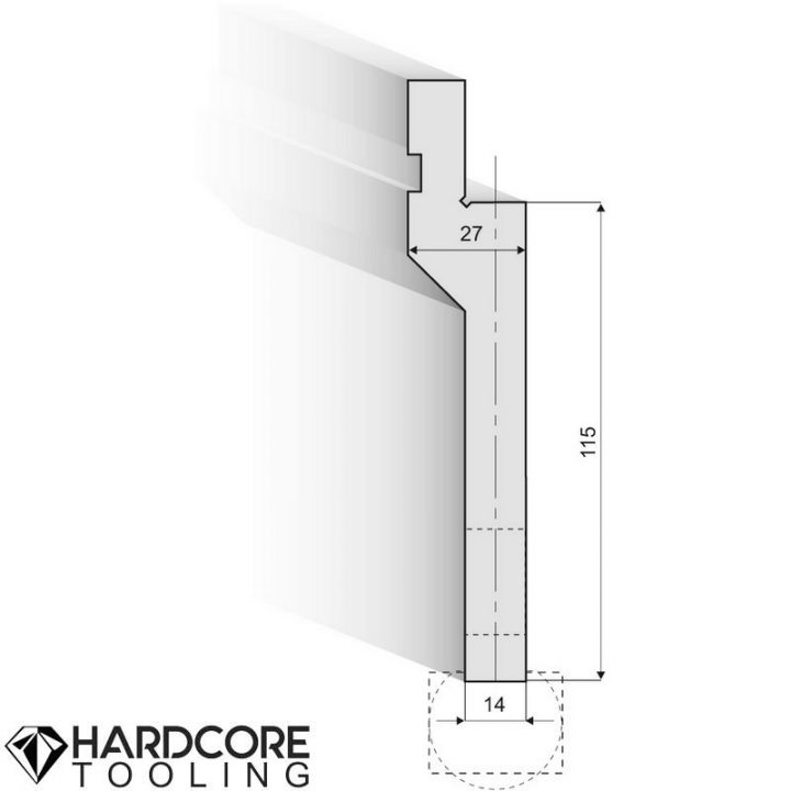 Holder for radius-tools R 7-50 - Press Brake Tooling