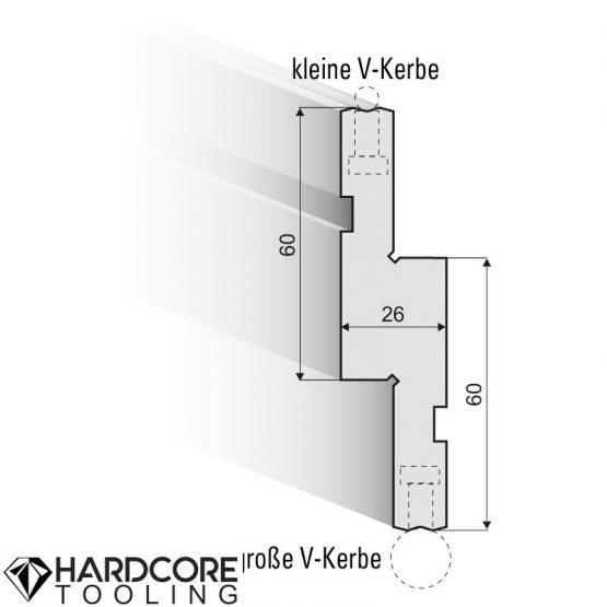 Holder for radius-tools R 3.5 - 6.5 - Press Brake Dies and Punches