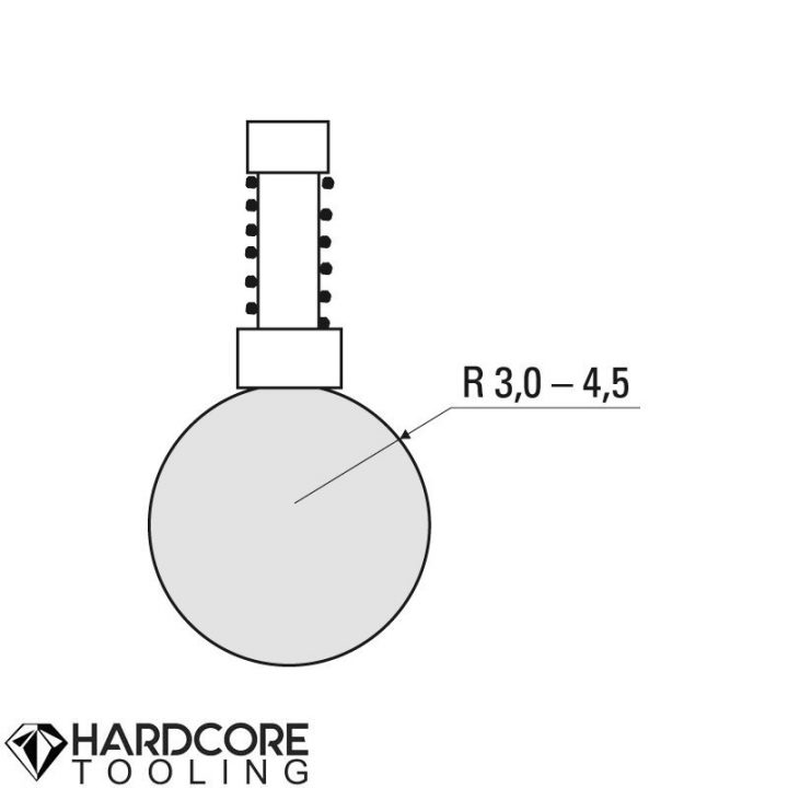 Holder for radius-tools R 3.5 - 6.5 - Press Brake Dies and Punches