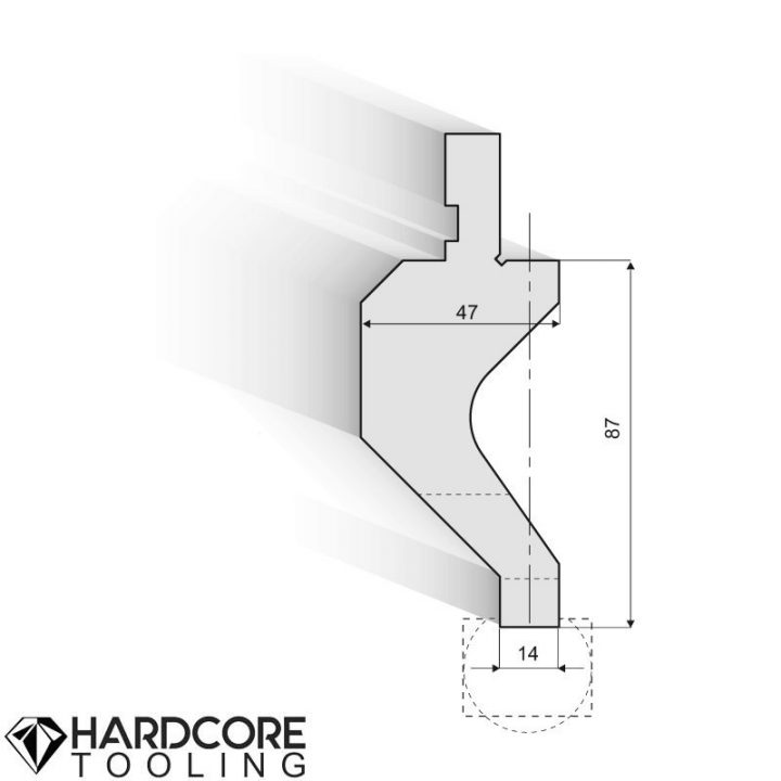 Holder for radius-tools R 7-50 - Press Brake Tooling