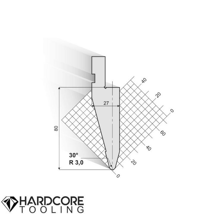 Amada 30 Degrees Punches - Press Brake Dies and Punches