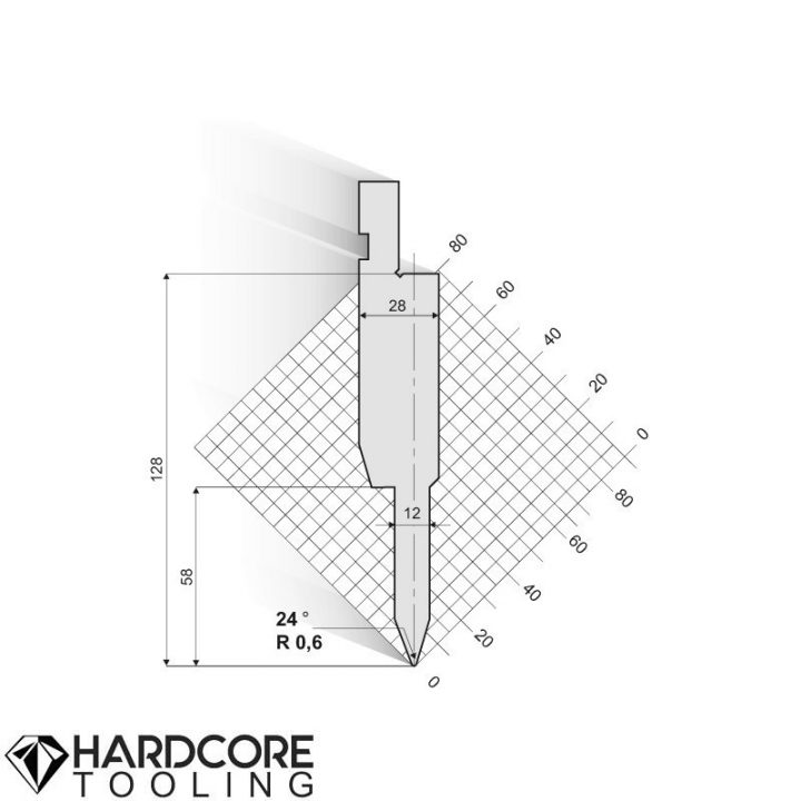 Amada 24 Degrees Punches - Press Brake Tooling