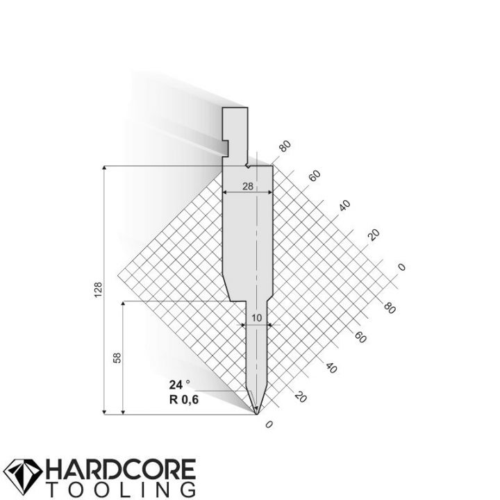 Amada 24 Degrees Punches - Press Brake Tooling