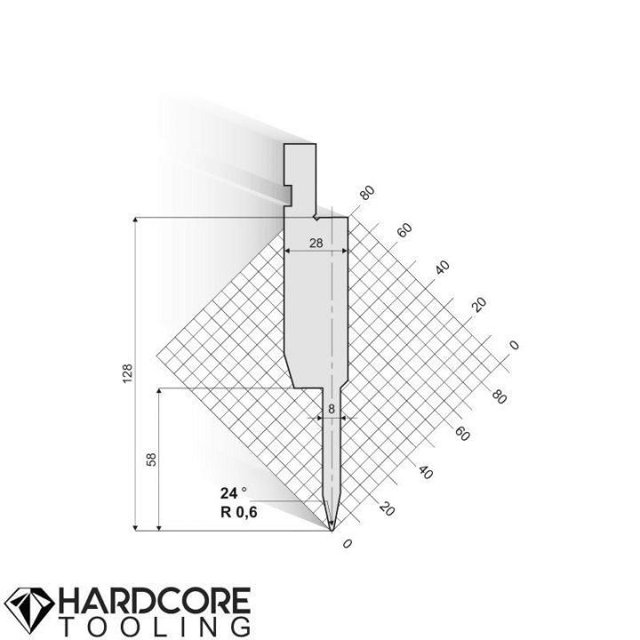 Amada 24 Degrees Punches - Press Brake Tooling