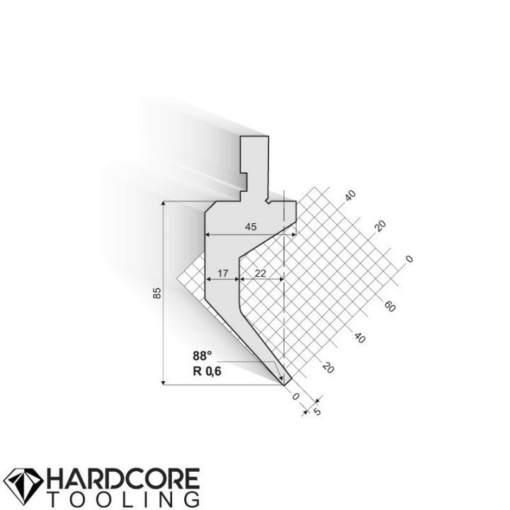 Amada 88 Degrees Punches - Press Brake Dies and Punches